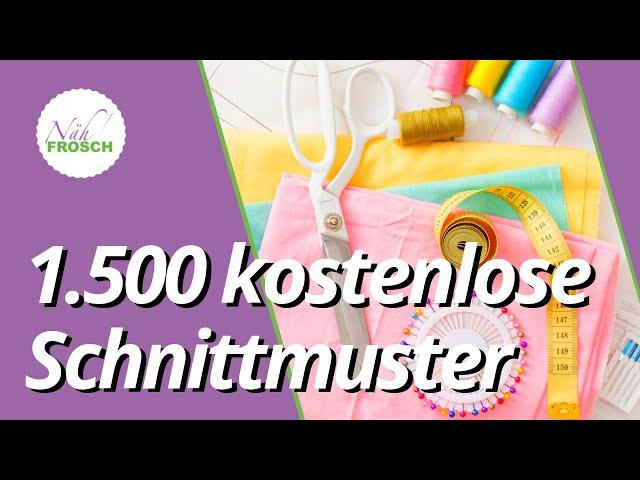 Über 1.500 kostenlose Schnittmuster bei Nähfrosch