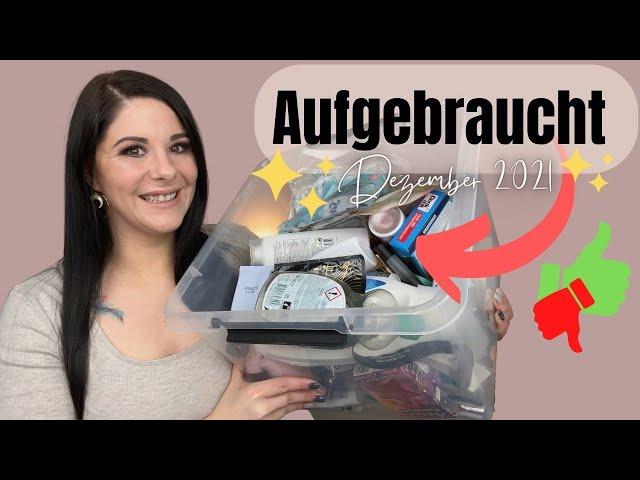 Aufgebraucht Dezember 2021 | Tops & Flops | Beauty + Haushalt | Verlosung