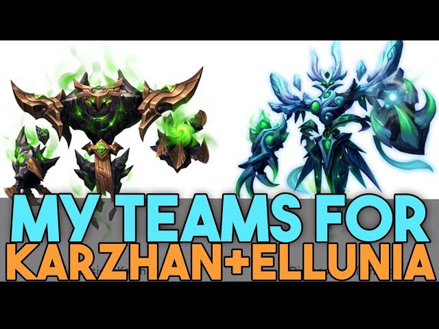 AUTO B5 KARZHAN and ELLUNIA TEAMS! - Safe Teams to Farm Forest B5 & Sanctuary B5 in SUMMONERS WAR!