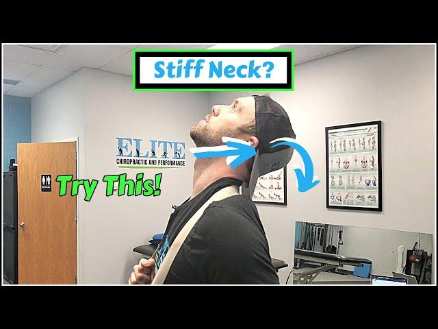 How to Relieve Neck Stiffness - Neck Extension with Strap