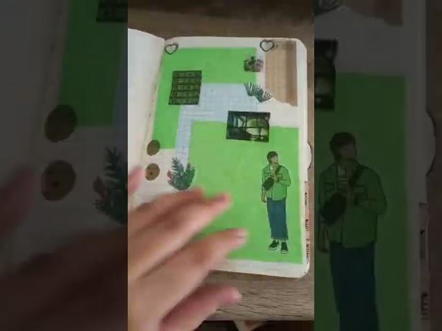 My first journal flip pt.2 | ASMR #asmr #asmrsounds #journal #stationery #scrapbooking #shorts