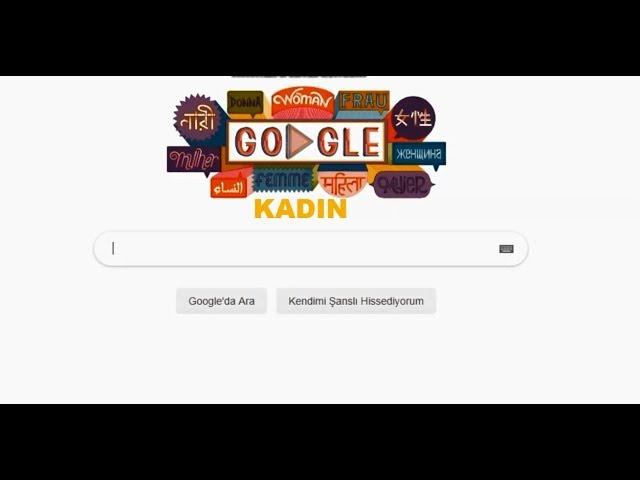 Google Dünya Kadınlar Günü Doodle. (BİR ELEŞTİRİ)