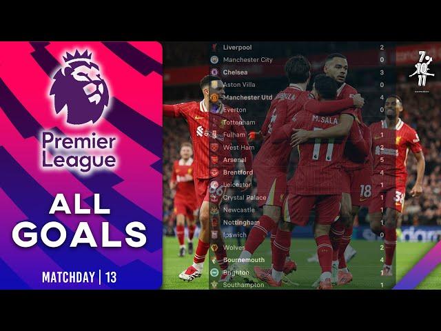 All Goals | Matchday 13 | English Premier League | #premierleague #allgoals #footballhighlights