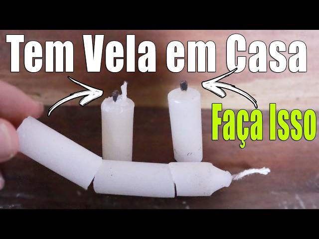 Se Você Tem Vela em Casa, Faça Isso Agora! Todo Mundo Está Fazendo!