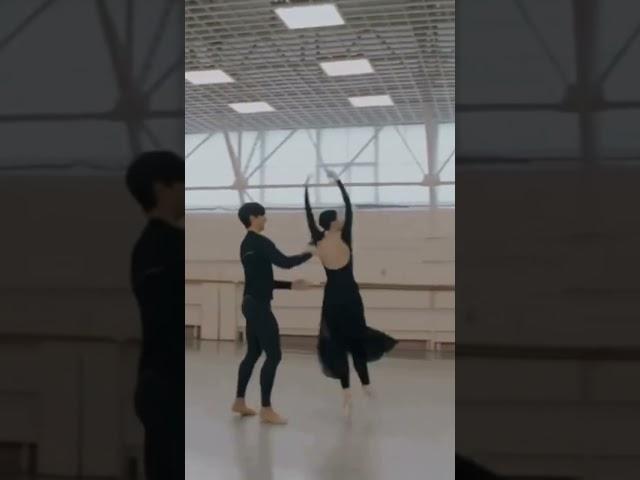 Rehearsal of three pas de deux of the ballet with Lyubov Kunakova and Nikita tereshkinavv xander