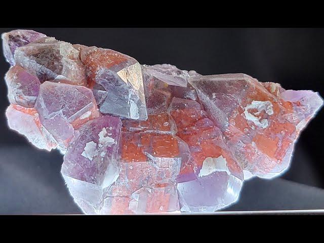 Amethyst Epimorph Cluster with Fluorite & Hematite