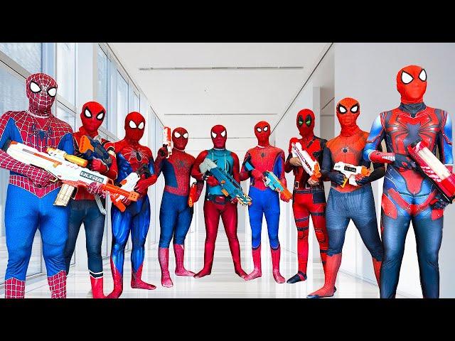 SUPERHERO's Story || Super SPIDER-MAN FULL COLOR TEAM Vs SUPER BADGUY TEAM #3 ( Funny, Live Action )