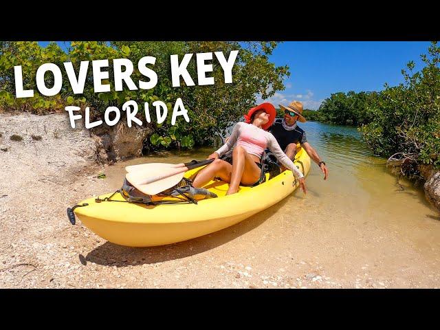 Chasing Dolphins & Kayaking LOVERS KEY State Park | Florida Beach Adventures