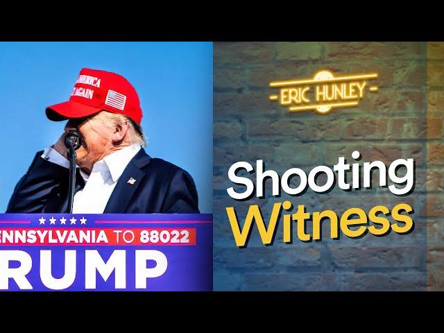 He was There! Trump Assassination Attempt Eyewitness Account!