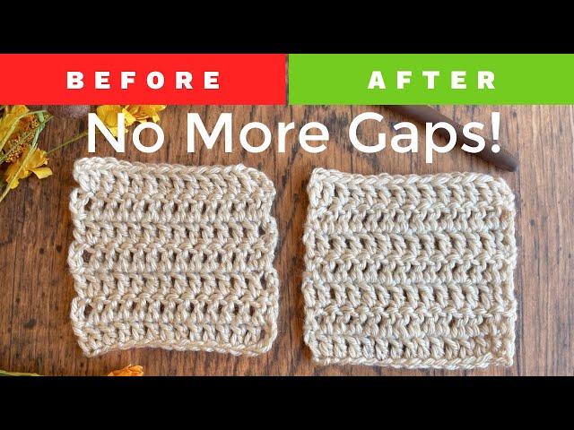 Close the gap in crochet with EASY Alternative Turning Chain the Stacked Single Crochet Stitch!