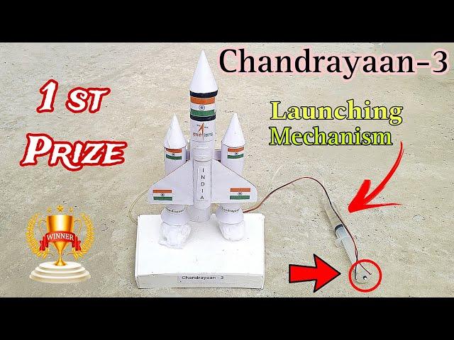 Chandrayaan-3 working model | Chandrayaan for school project | rocket launching - science project