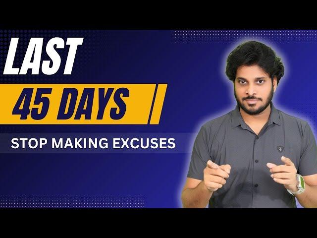 Already Monday | 45 Days Left | CA Inter May 2025 Exams | Stop Making Excuses