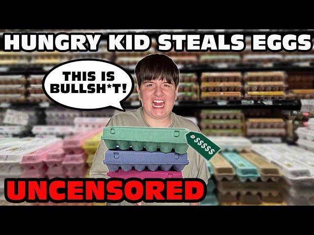 Kid Temper Tantrum Steals Eggs For Their Lazy Parents! - Uncensored!