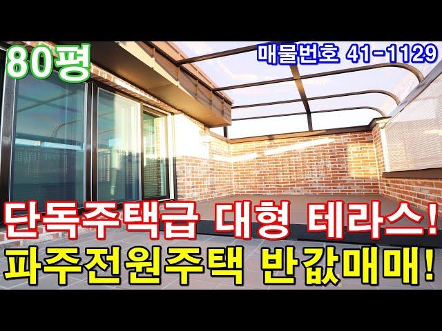 [파주복층빌라] 분양 80평 운정역세권 전원주택급 테라스 초대형6룸 세대분리 가능 파주단독주택 반값에 그냥 가져가세요