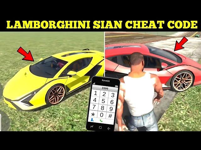 Indian Bike Driving 3D New Update Aagya | Lamborghini Sian Cheat Code+New Feature| Harsh in Game