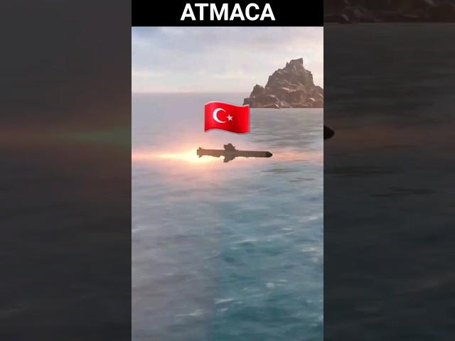 ATMACA MISSILE HITTING TARGET IN MODEN WARSHIPS #mordenwarships #shorts