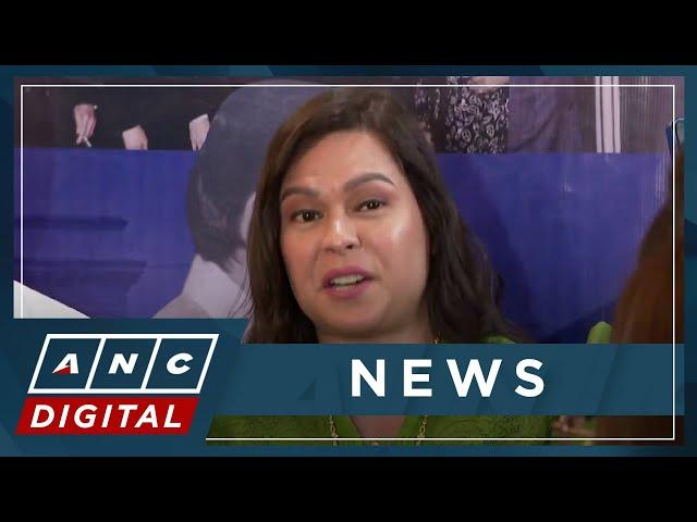 VP Duterte says ready to undergo mental exams after Marcos' son questions her mental state | ANC