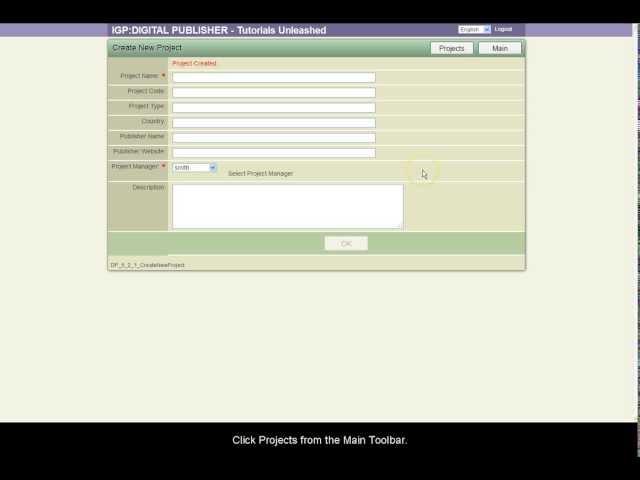 IGP:Digital Publisher Creating and Using Projects