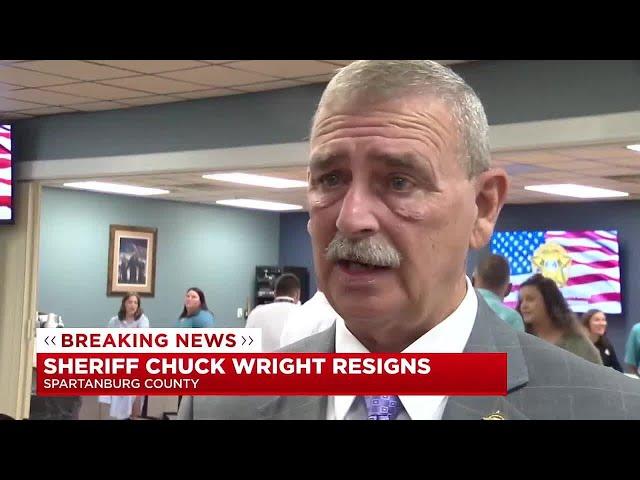 Chuck Wright resigns after 20 years as Spartanburg County sheriff