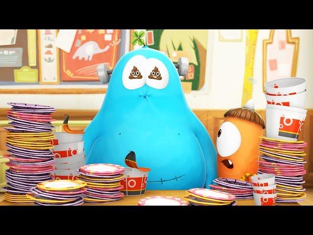 Funny Animated Cartoon | Spookiz Too Much Food Equals Toilet Time 스푸키즈 | Videos For Kids