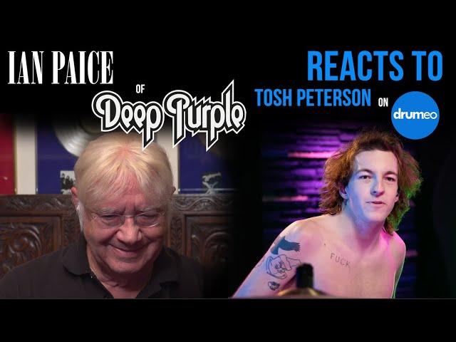 Ian Paice reacts to Tosh Peterson performing Fireball