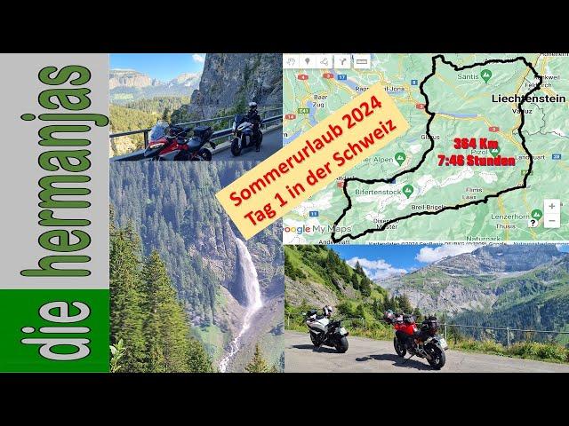 8 Tage Motorradurlaub - Tag 1 von Fastranz 364 Km Tour durch die Schweiz - Highlight der Klausenpass