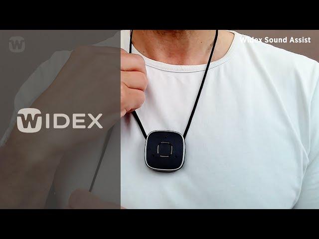 Widex Sound Assist lanyard neck | Widex hearing aids