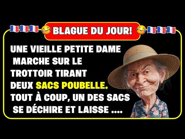 BLAGUE DU JOUR, Une vieille petite dame marche sur le trottoir... Blagues Drôles! 