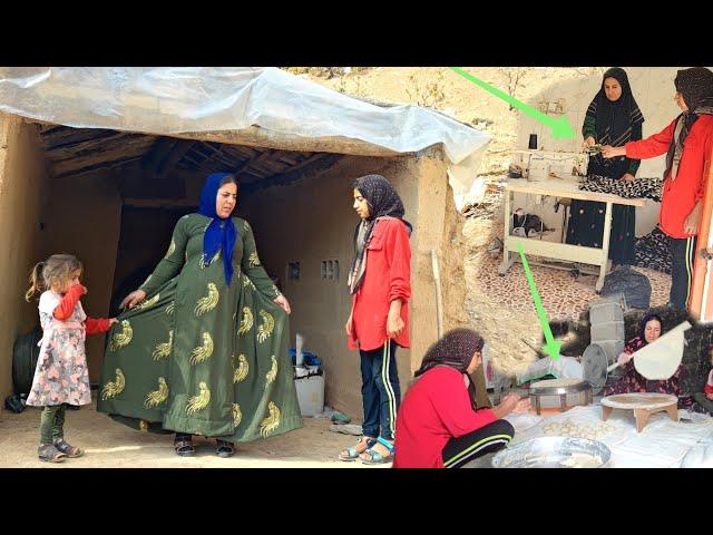 The extraordinary skill of the cave-dwelling mother in city;  Baking traditional bread for income