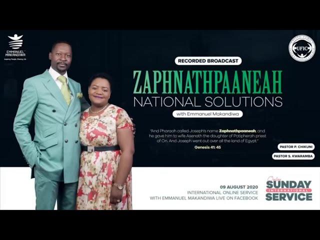 Emmanuel Makandiwa | Zaphnathpaaneah  National Solutions