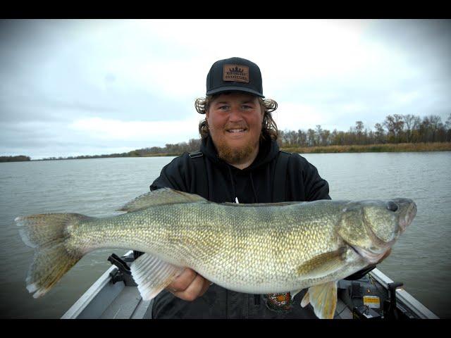 Kickerfish Pre Fishing 11.76 LB Walleye On The Red River!