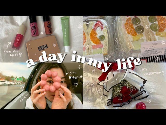 daily vlog grwm, going on a date, sushi and dessert, having a valentines  I Hannah Cho