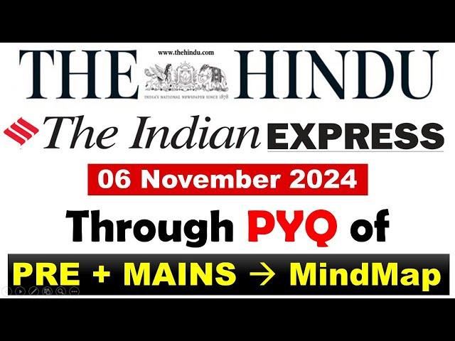 6 November 2024 (Q&A Session) The Hindu Newspaper for Hardcore UPSC Aspirants by @BuddhiAcademyIAS