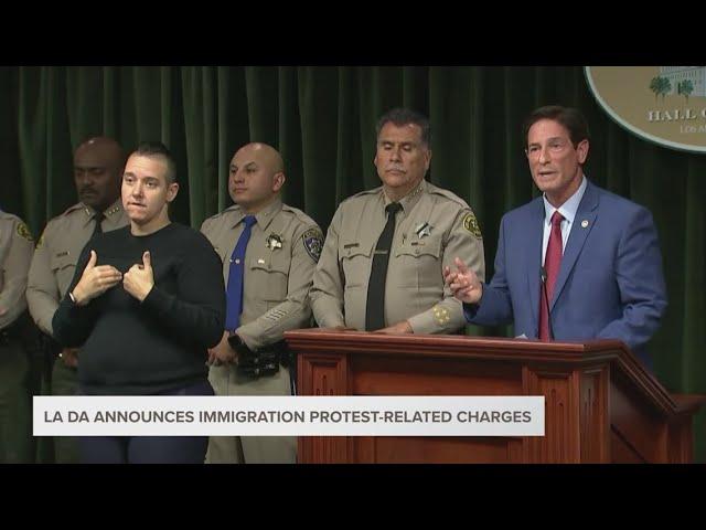 Los Angeles District Attorney Hochman to announce immigration protest-related charges
