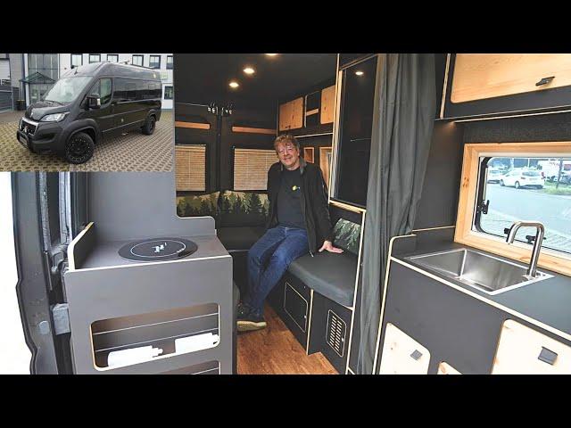 STEALTH WOHNMOBIL NUR 5,4m|DUSCHE|RUNDSITZGRUPPE|LÄNGSBETTEN| DEUTSCHER (58) baut GEILSTES der Welt!