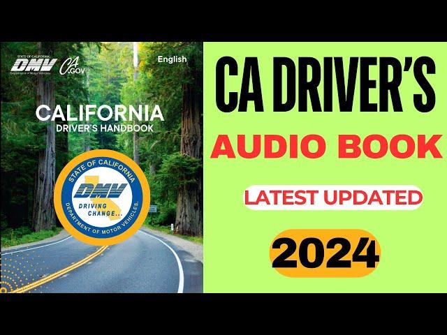 California Driver's Handbook 2024 - Audio/California DMV Handbook 2024 AUDIO (LATEST UPDATE) #audio