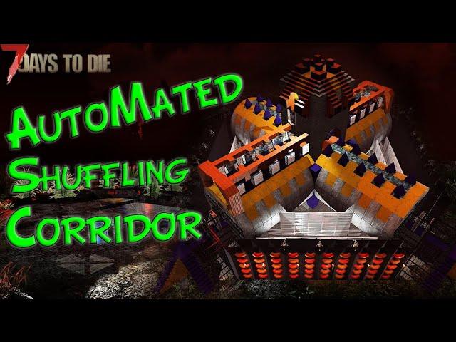 How to build an automated RUBE GOLDBERG zombie herding horde base! | 7 Days to Die Alpha 20