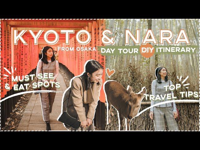 KYOTO & NARA JAPAN  Walking TOUR + Travel & Food Vlog (Day Trip from Osaka) | Sophie Ramos