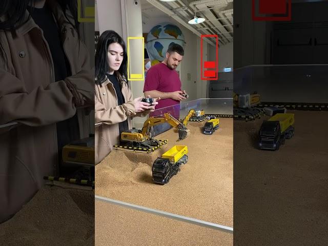 Playing with rc cars #rc #jcb #crane #toys #play #dumptruck #shorts
