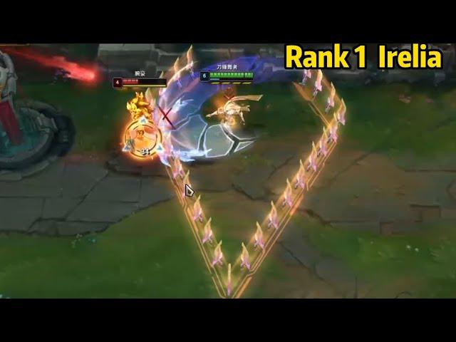 Rank 1 Irelia: This Irelia Will Blow Your Mind! *LEVEL 1 SOLO KILL*