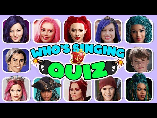 Can You Guess Who's SINGING  Descendants: The Rise of Red ️ Red, Mal, Chloe, Uliana, Evie, Carlos.