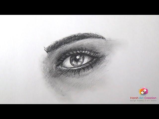 How to Draw a Realistic Eye | Harish Dahihande Art