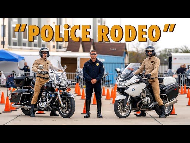 Police Motorcycle Competition! BMW R1200 RT-P vs. Harley-Davidson Road King | Common Tread XP