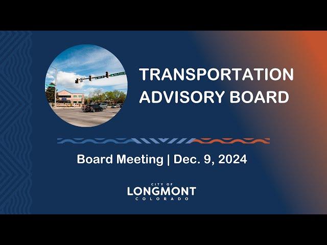 Transportation Advisory Board Meeting Dec. 9, 2024