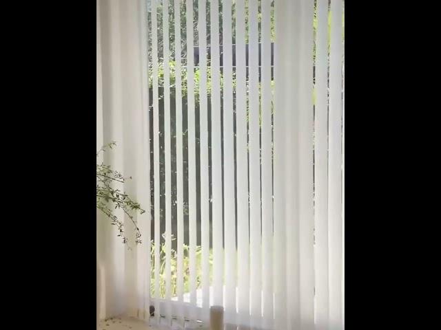 Motorized vertical blinds for personalized light control