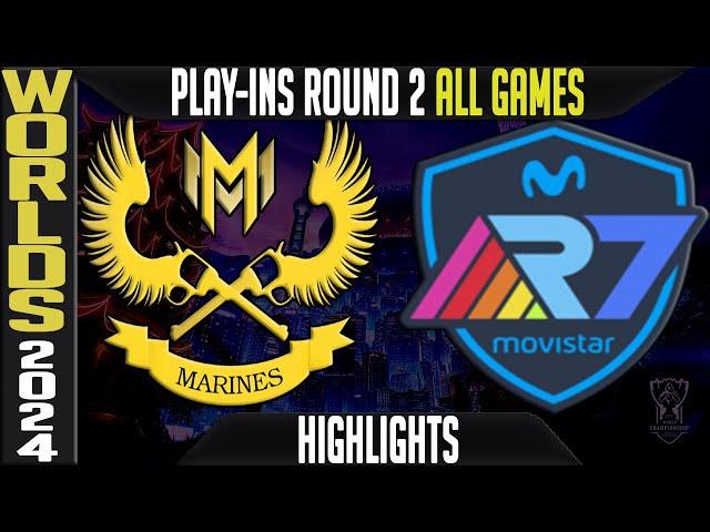 GAM vs R7 Highlights ALL GAMES | Worlds 2024 Play Ins Upper Round 2 | Gigabyte Marines vs Rainbow7