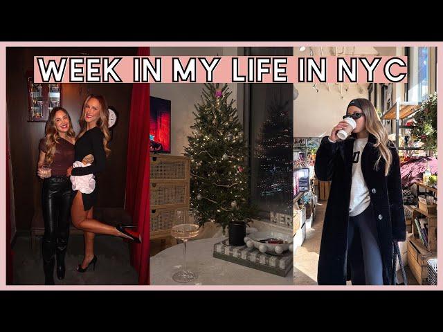 [VLOG] Week in My Life in NYC: Christmas Tree, Apartment Decor, Self-Care, Workouts & Friend Dates!