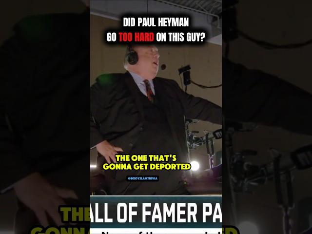 Paul Heyman Has NO CHILL #wwe #aew #shorts #viralvideo