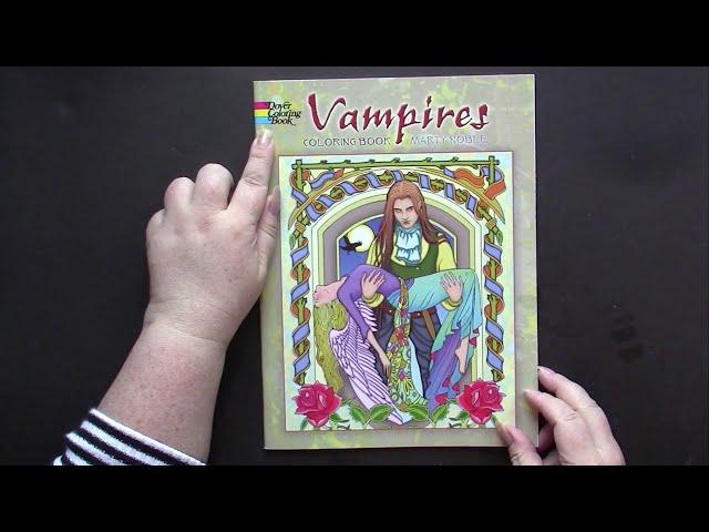 Flip & Review Vampires by Marty Noble  (Adult Coloring)