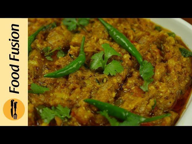 BBQ Baingan (brinjal) Ka Bharta  Recipe By Food Fuision